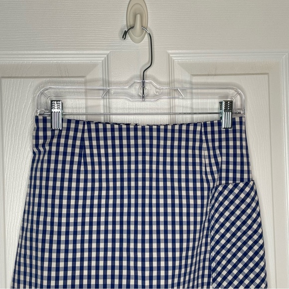 Tory Burch Sport Gingham Plaid Tennis Golf Skirt Blue/White Preppy Academia XS - Picture 3 of 11